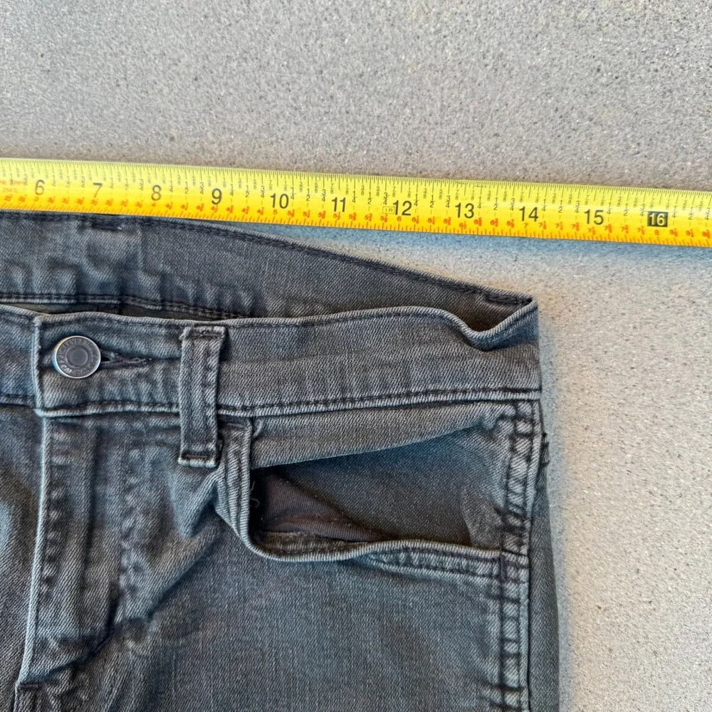 Levi's 511 Slim Fit Jeans Mens 30x30 Faded Black Denim Pants